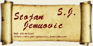 Stojan Jemuović vizit kartica